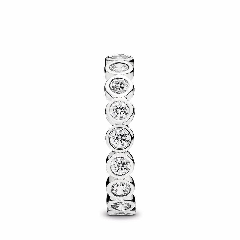 Pandora Allustackable Ring Brilliant Stackable Ring - Sterling Silver/Cubic Zirconia - Canada | TO83